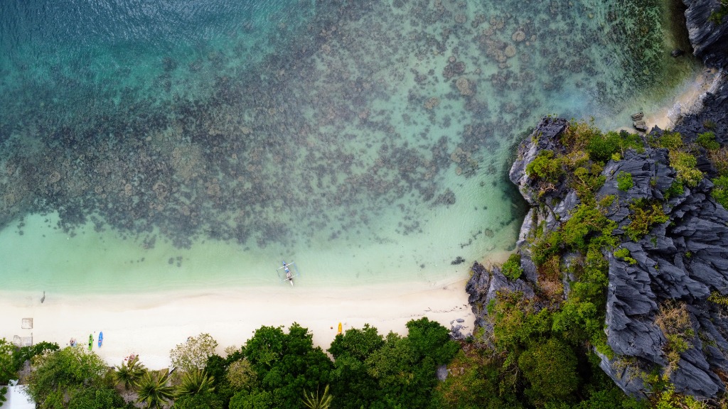 Traumstrand in El Nido, Palawan, Philippinen